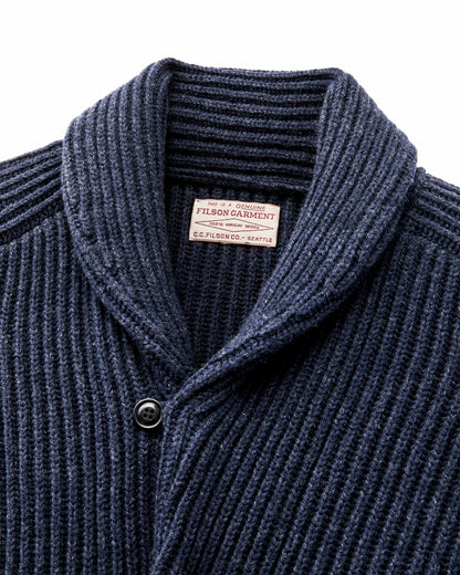 Filson Men Bristol Cardigan Sweater - Navy