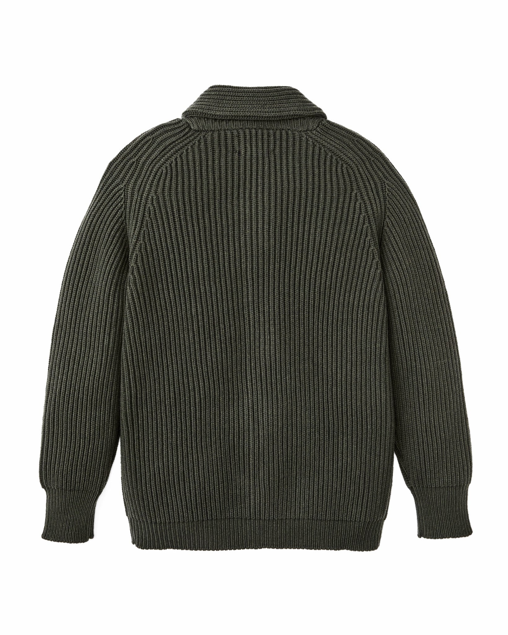 Filson Men Bristol Cardigan Sweater - Forest Green Heather