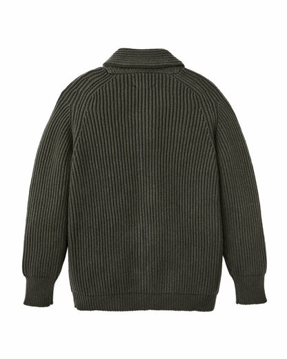 Filson Men Bristol Cardigan Sweater - Forest Green Heather