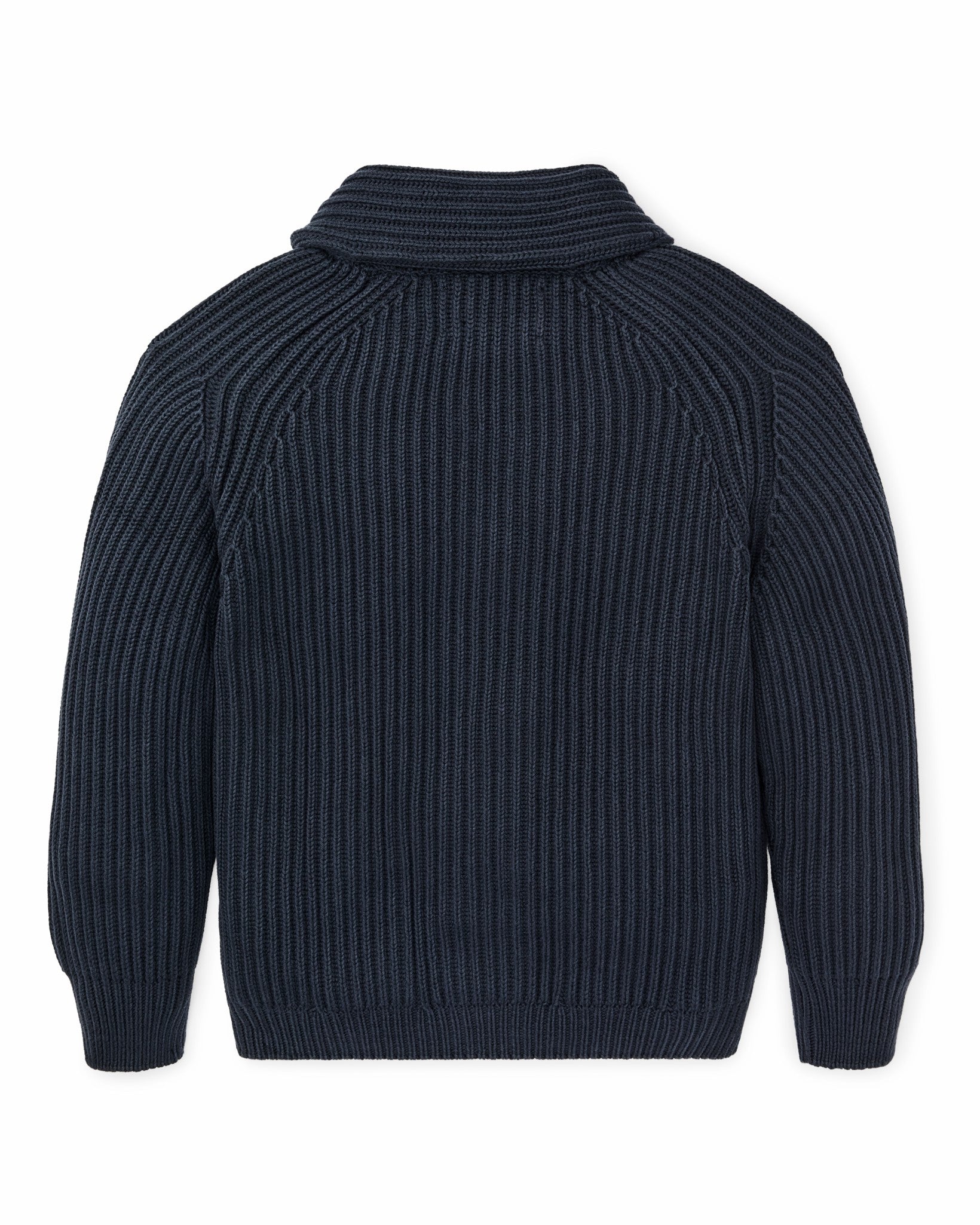 Filson Men Fisherman Rib Cotton Cardigan - Navy