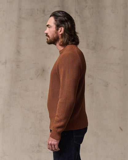 Filson Men Vintage Cotton Crewneck Sweater - Rust