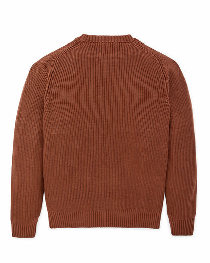 Filson Men Vintage Cotton Crewneck Sweater - Rust