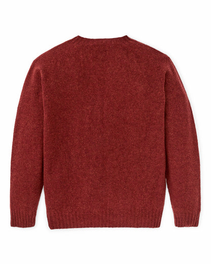 Filson Men Shetland 5-gauge Wool Sweater - Russet