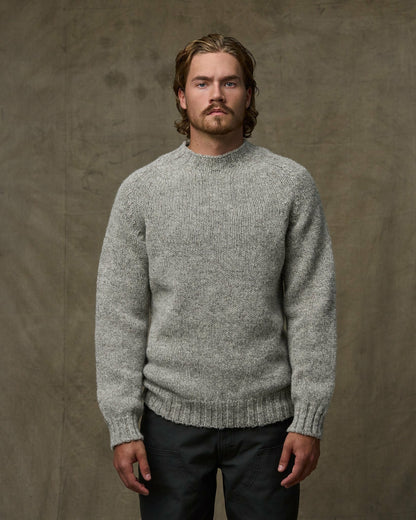 Filson Men Heritage 3-gauge Wool Sweater - Oat Heather
