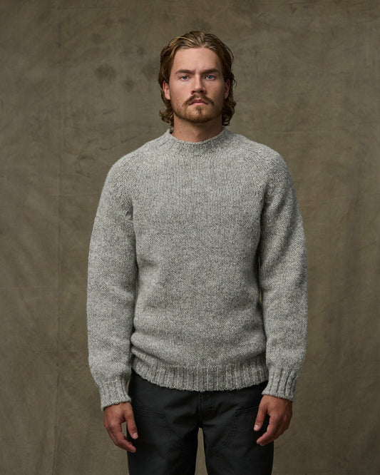 Filson Men Heritage 3-gauge Wool Sweater - Oat Heather