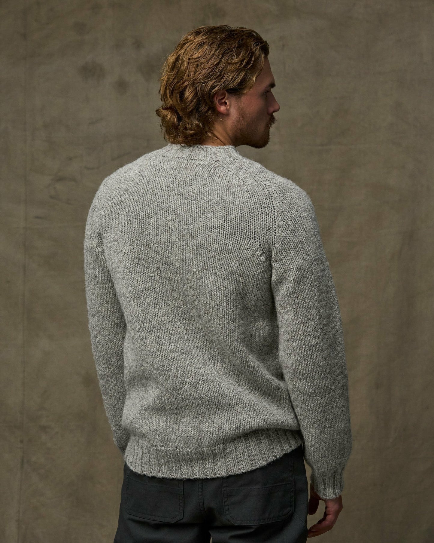 Filson Men Heritage 3-gauge Wool Sweater - Oat Heather