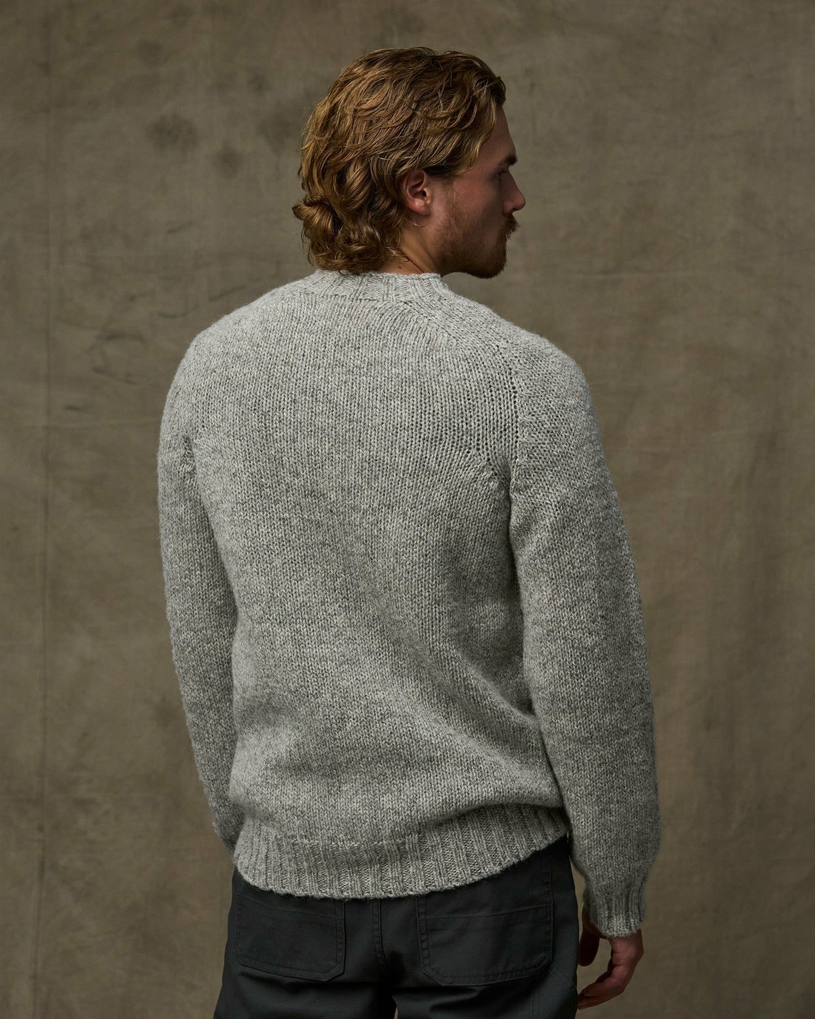 Filson Men Heritage 3-gauge Wool Sweater - Oat Heather