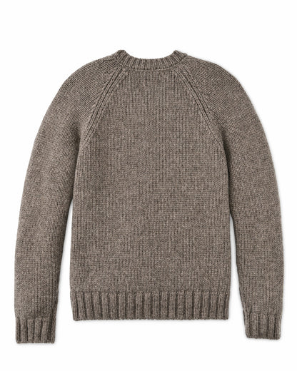 Filson Men 3-gauge Alpaca Blend Sweater - Bark Heather