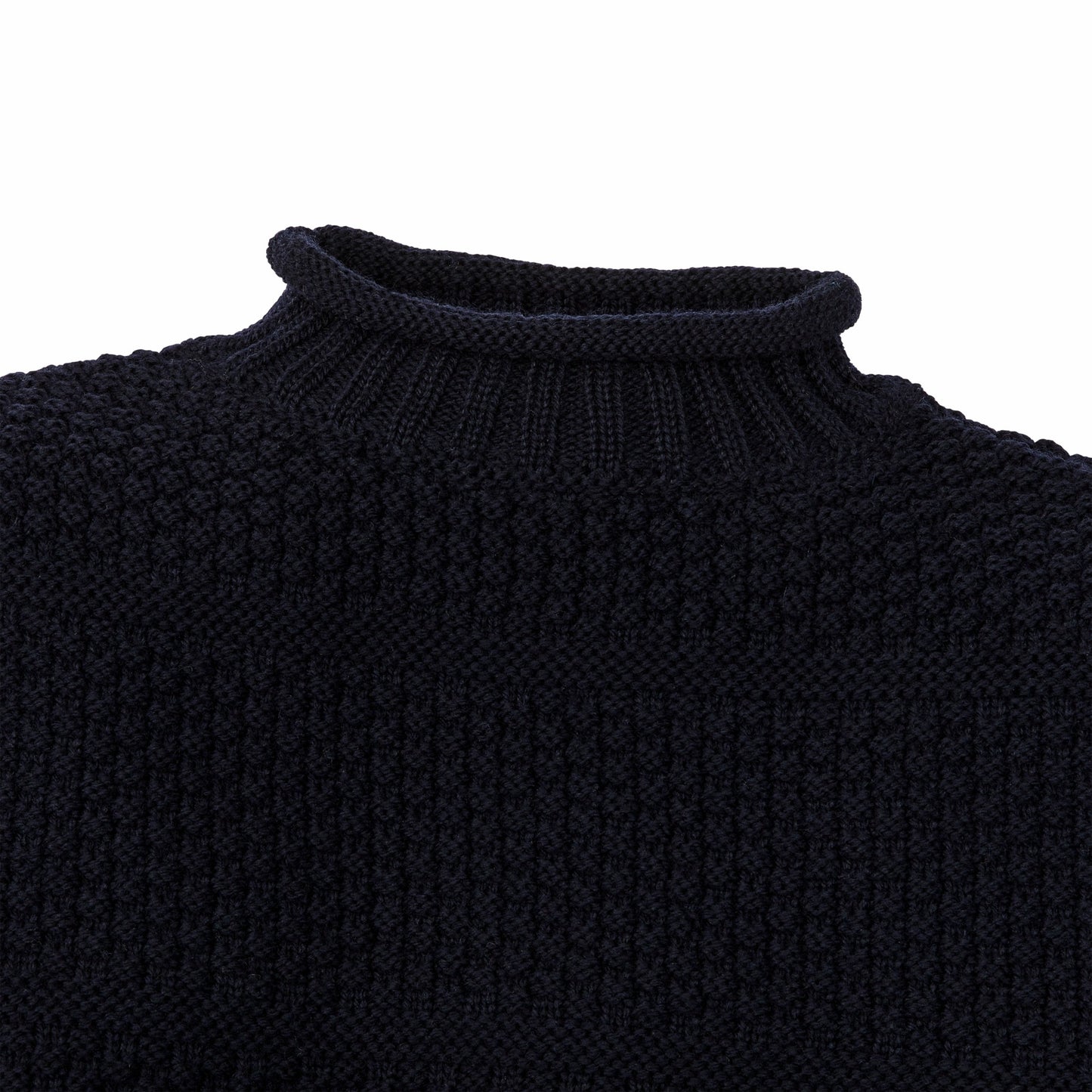 Filson Men Wool Roll Neck Fisherman's Sweater