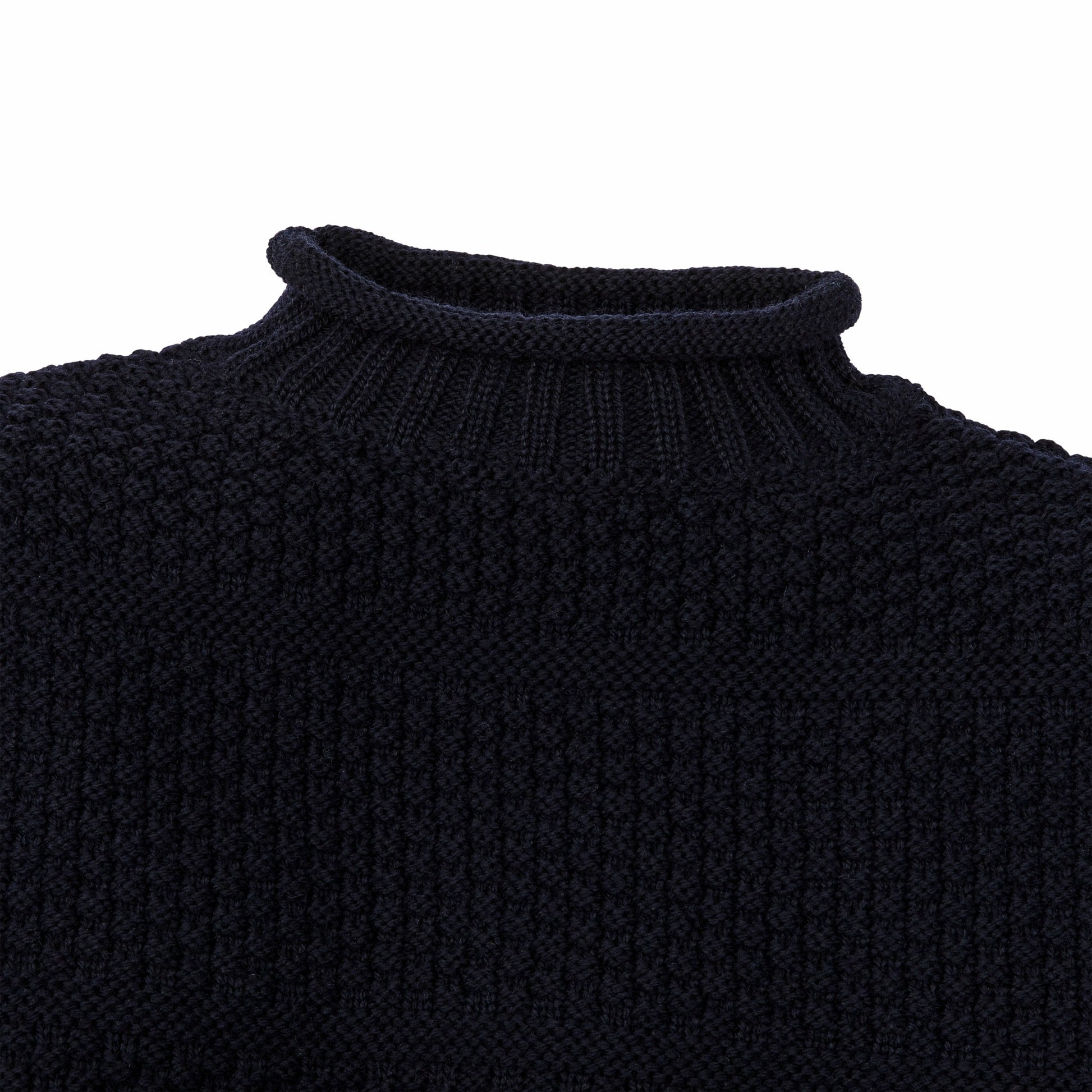 Filson Men Wool Roll Neck Fisherman's Sweater