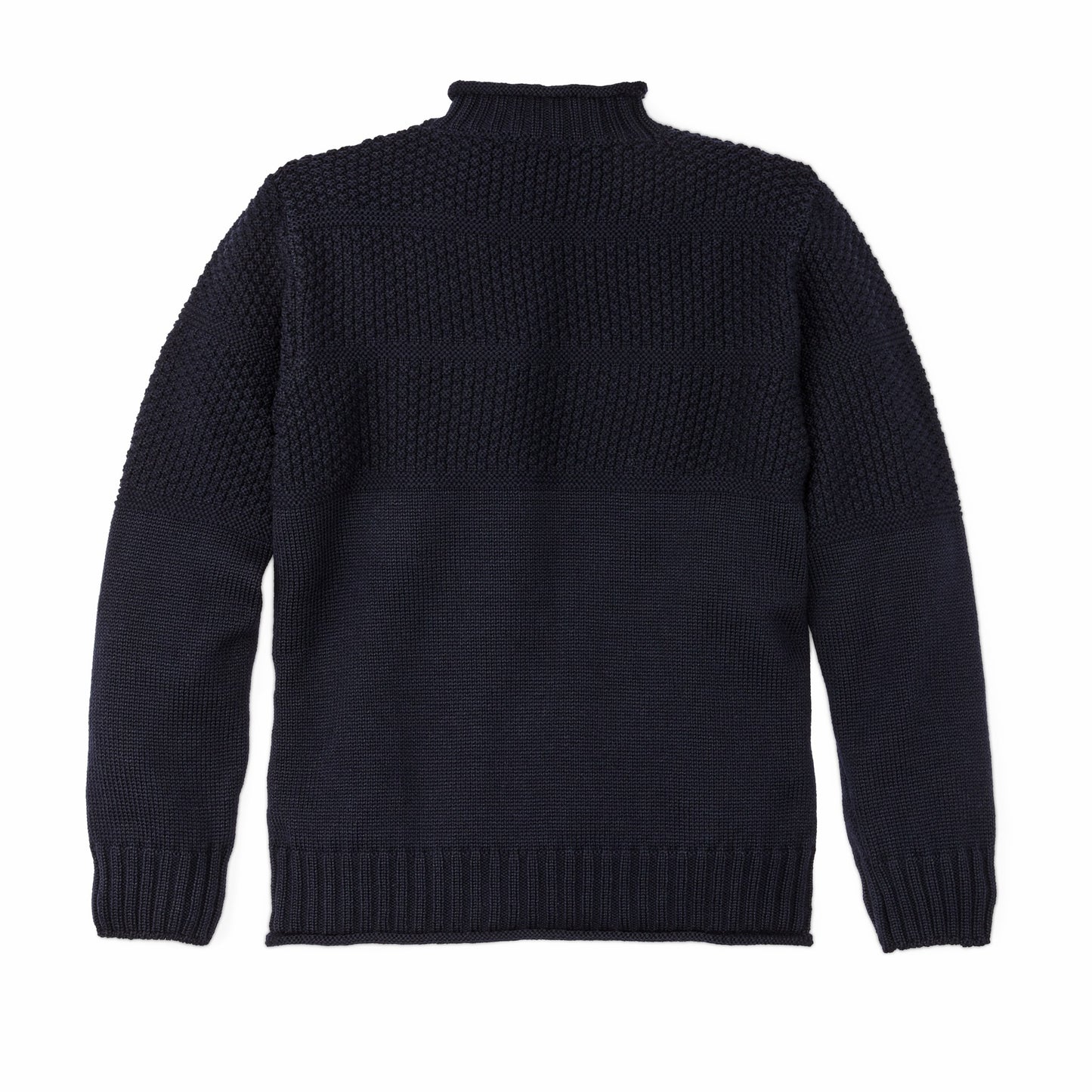 Filson Men Wool Roll Neck Fisherman's Sweater