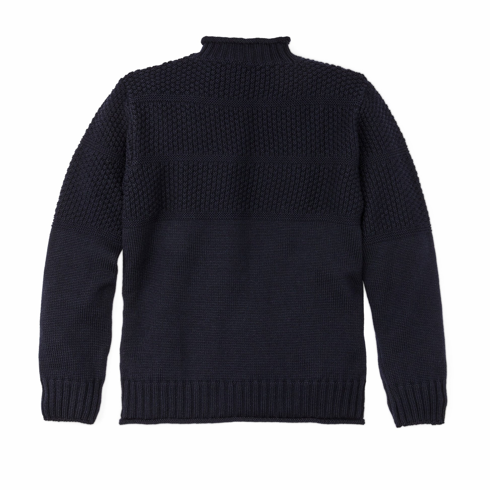 Filson Men Wool Roll Neck Fisherman's Sweater