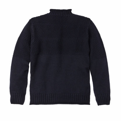 Filson Men Wool Roll Neck Fisherman's Sweater