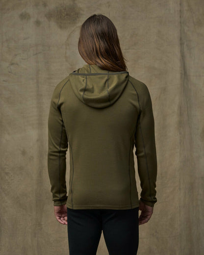 Filson Men 400g Merino Wool Hoodie - Dark Olive
