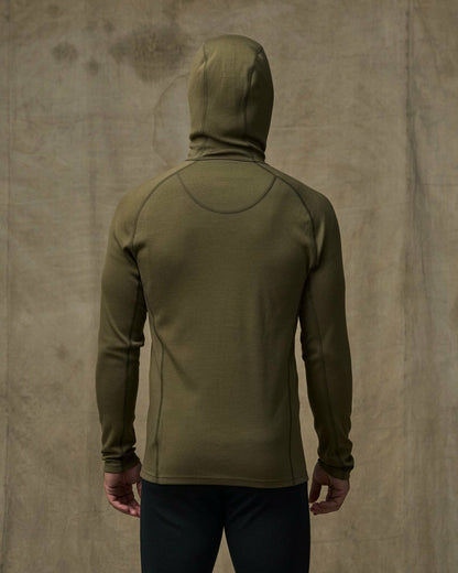 Filson Men 400g Merino Wool Hoodie - Dark Olive