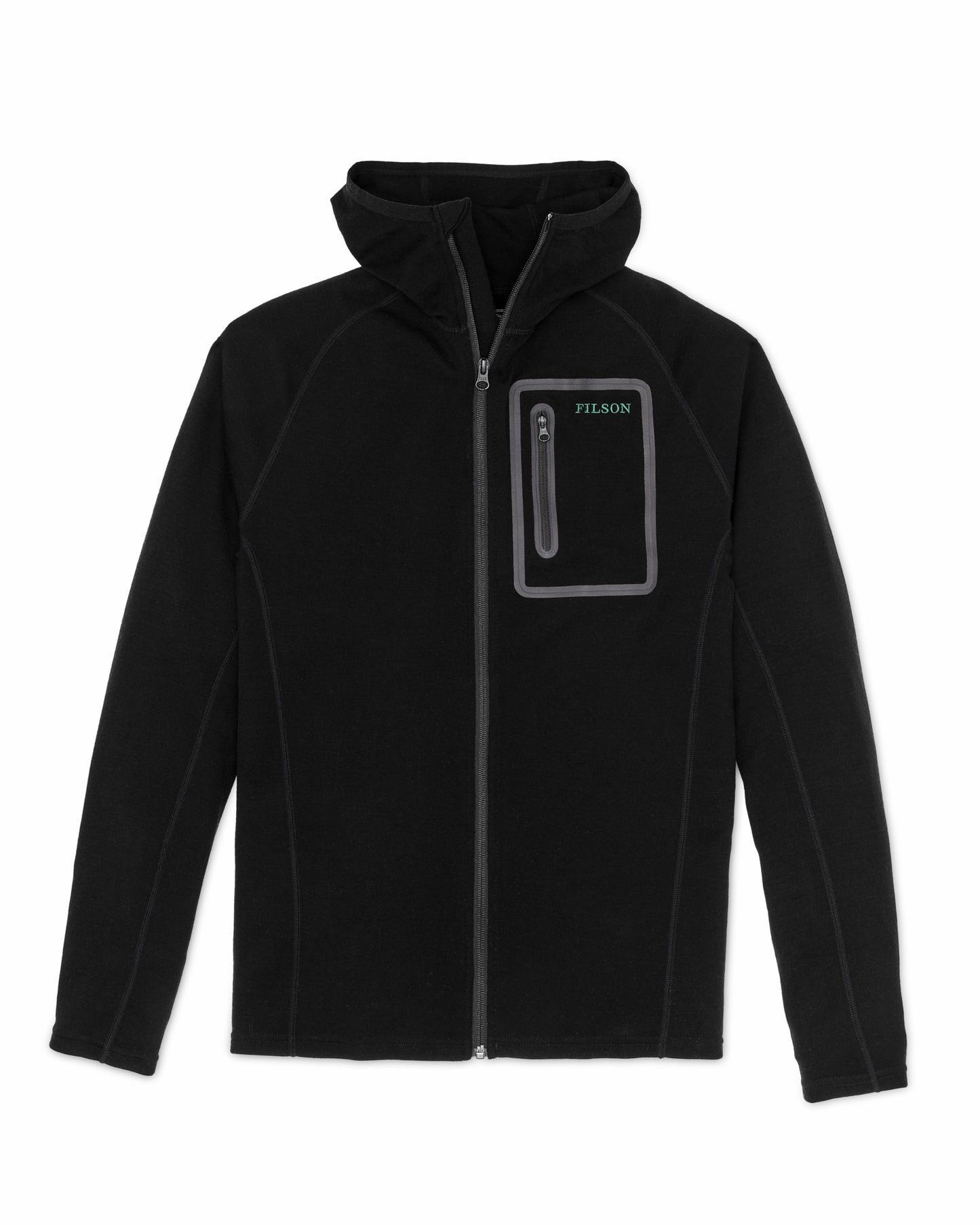 Filson Men 400g Merino Wool Hoodie - Black