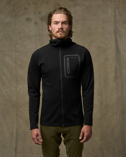 Filson Men 400g Merino Wool Hoodie - Black