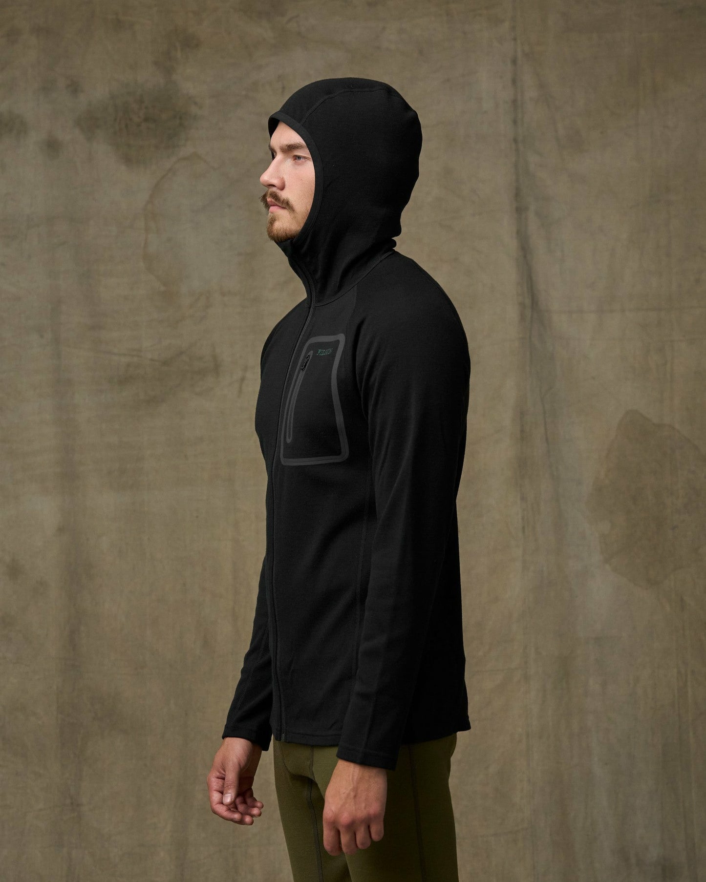 Filson Men 400g Merino Wool Hoodie - Black