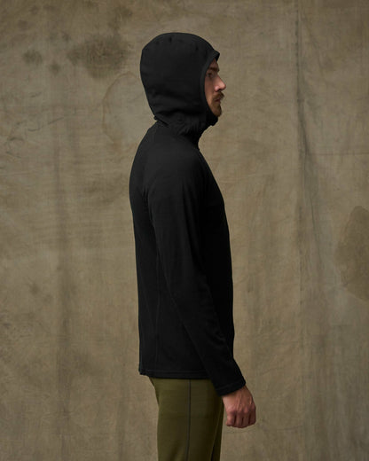 Filson Men 400g Merino Wool Hoodie - Black