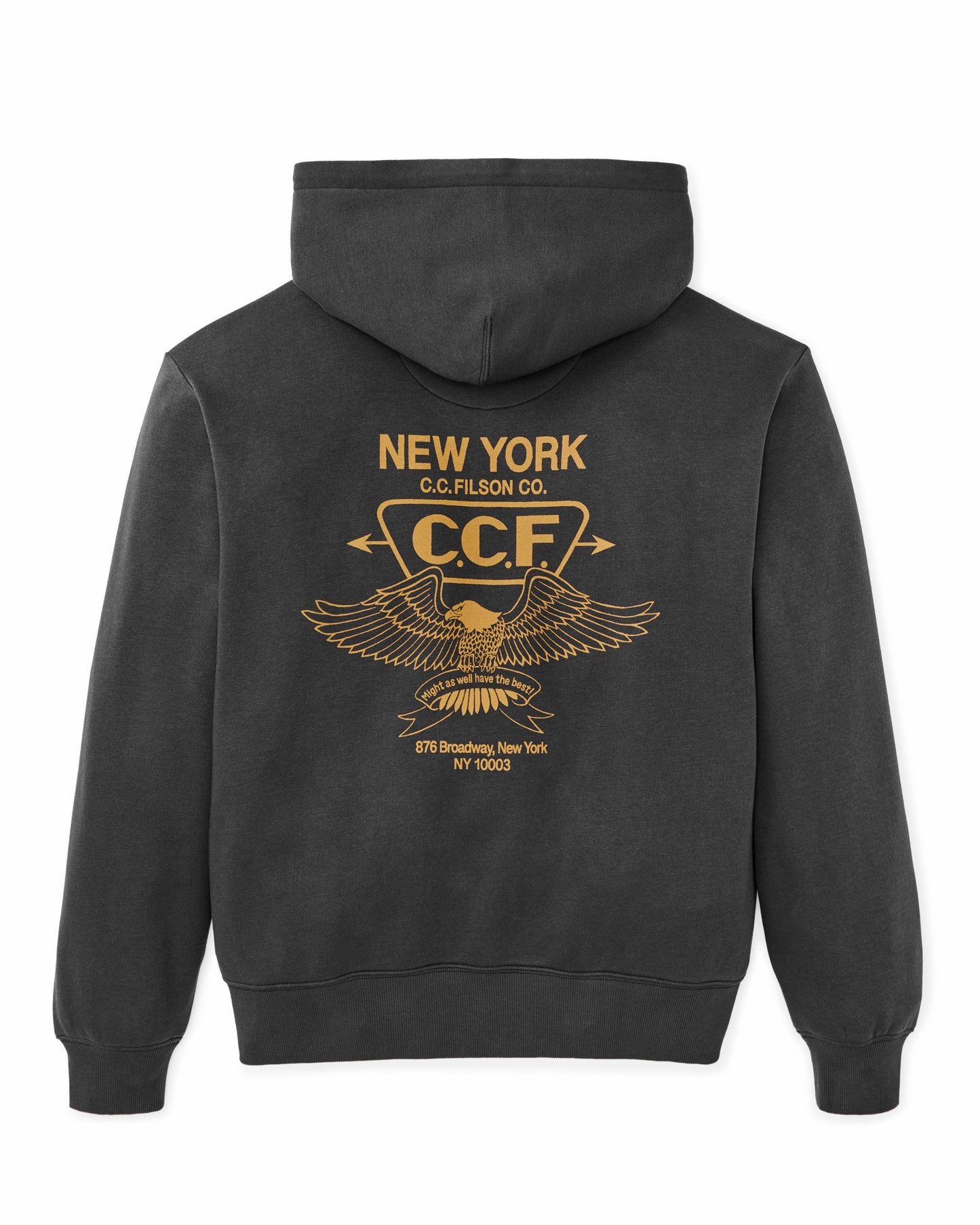 Filson Men NYC Graphic Hoodie - Faded Black