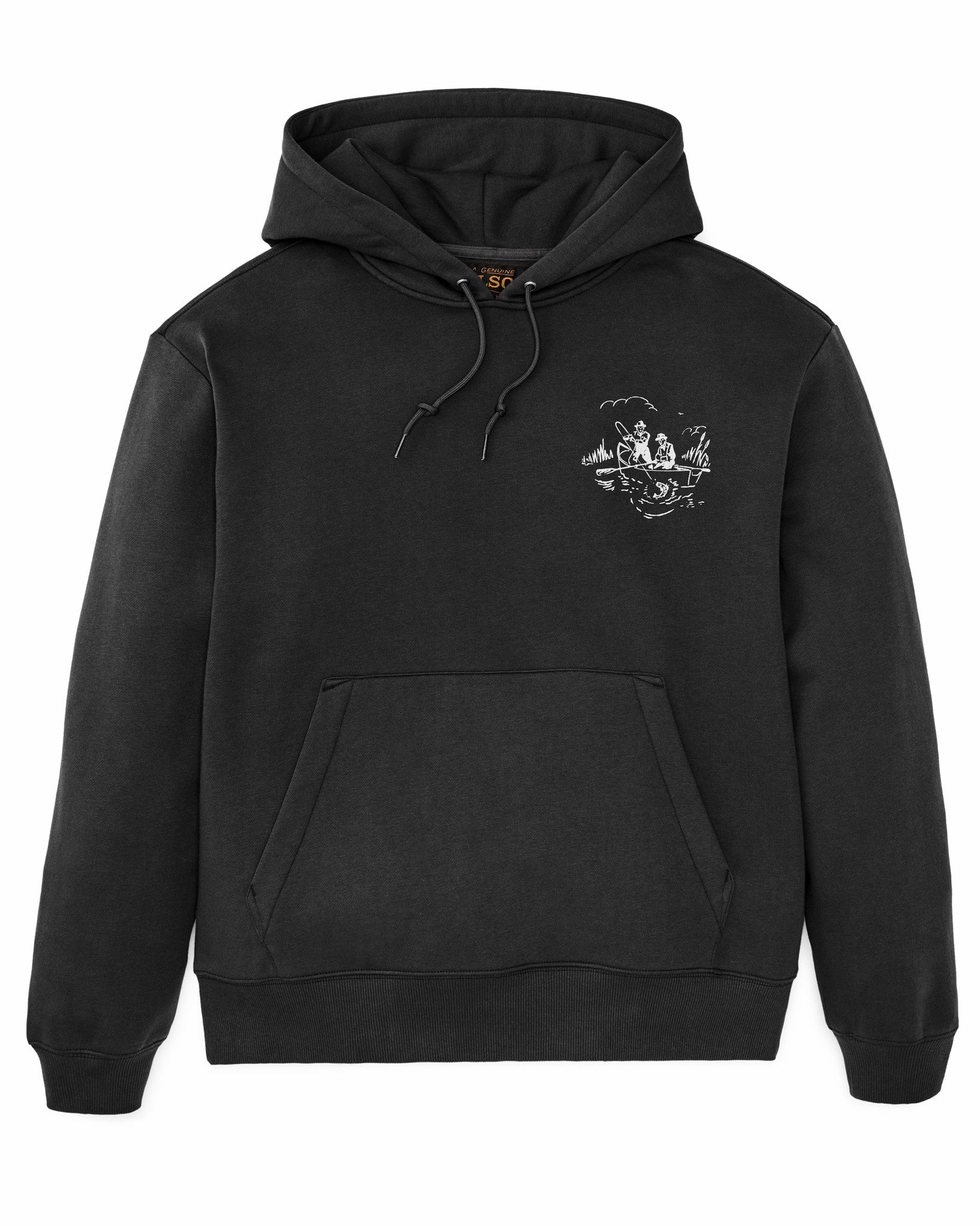 Filson Men Trout Graphic Hoodie - Faded Black