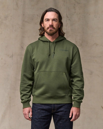Filson Men Scenic Graphic Hoodie - Surplus Green