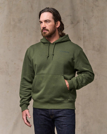 Filson Men Scenic Graphic Hoodie - Surplus Green