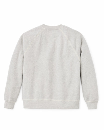 Filson Men Quarter-zip Terry Sweatshirt - Heather Gray