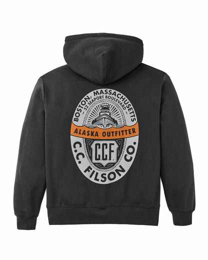 Filson Men Boston Graphic Hoodie - Faded Black