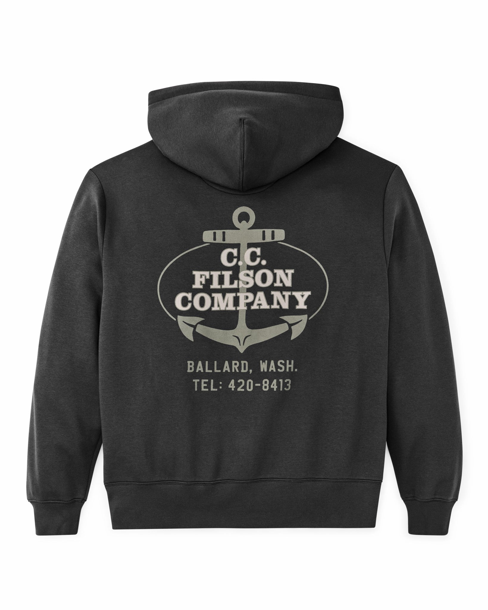 Filson Men Ballard Graphic Hoodie - Faded Black