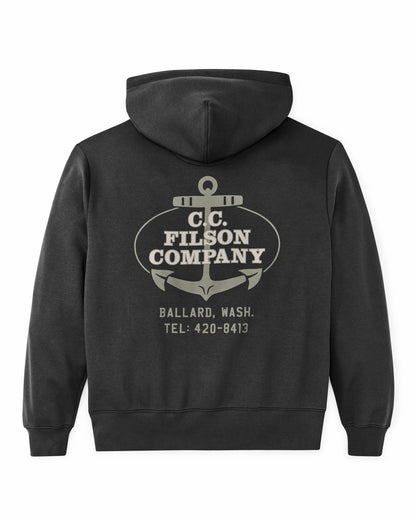Filson Men Ballard Graphic Hoodie - Faded Black
