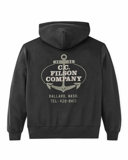 Filson Men Ballard Graphic Hoodie - Faded Black