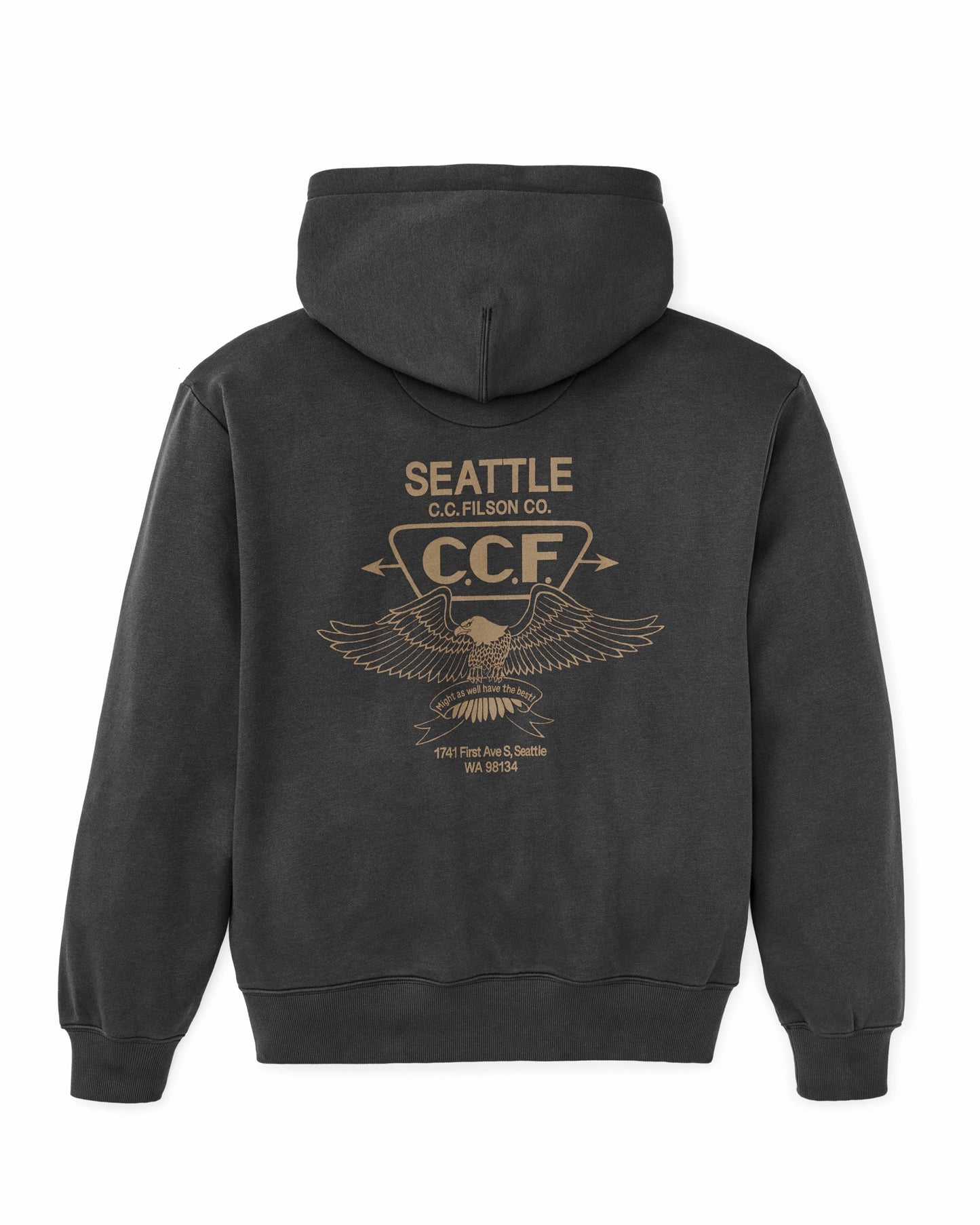 Filson Men Seattle Graphic Hoodie - Faded Black