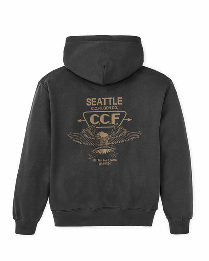 Filson Men Seattle Graphic Hoodie - Faded Black