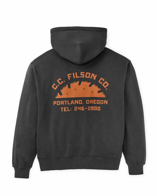 Filson Men Portland Graphic Hoodie - Faded Black