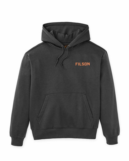 Filson Men Portland Graphic Hoodie - Faded Black