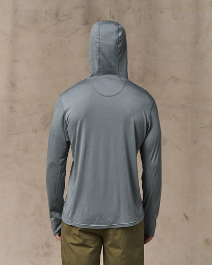 Filson Men Wool-Blend UPF Hoodie - Sage Gray