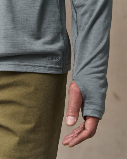 Filson Men Wool-Blend UPF Hoodie - Sage Gray