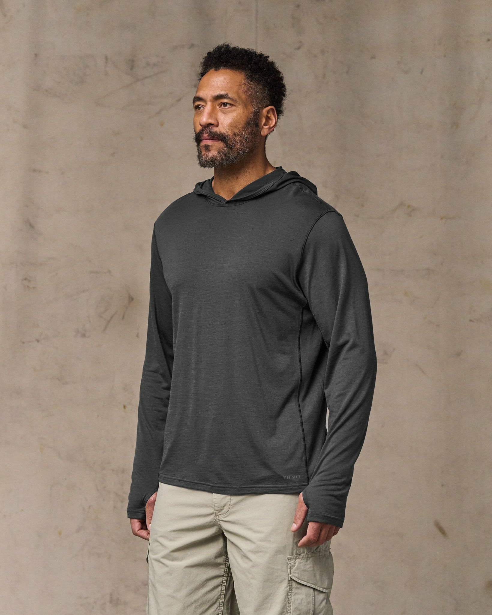 Filson Men Wool-Blend UPF Hoodie - Raven