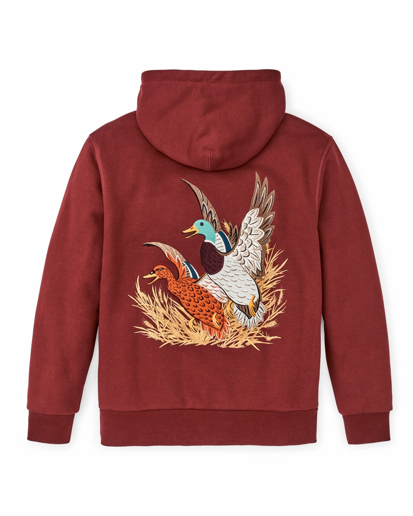 Filson Men Prospector Embroidered Hoodie - Fired Brick / Ducks