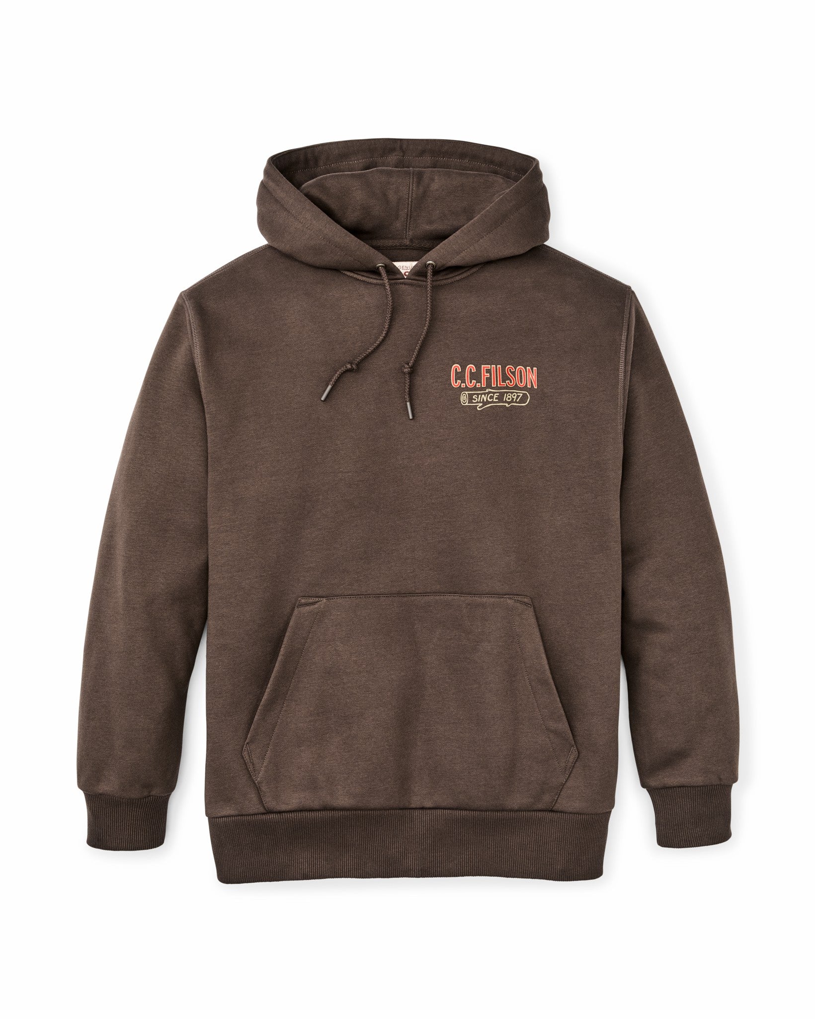 Filson Men Prospector Graphic Hoodie - Dark Brown / Logging