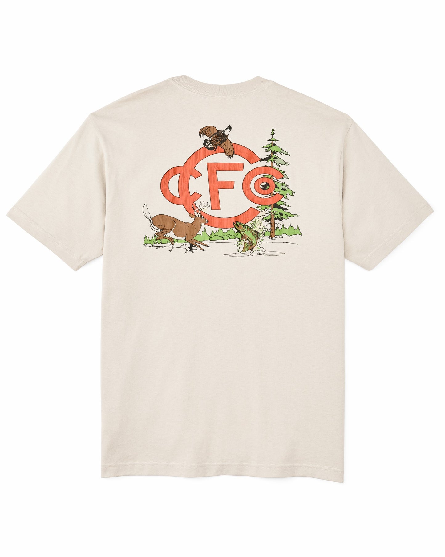 Filson Men Short Sleeve Sportsman Club Graphic T-shirt (frontier) - Cliff Gray / Sportsman Club