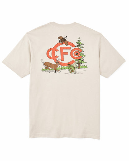 Filson Men Short Sleeve Sportsman Club Graphic T-shirt (frontier) - Cliff Gray / Sportsman Club