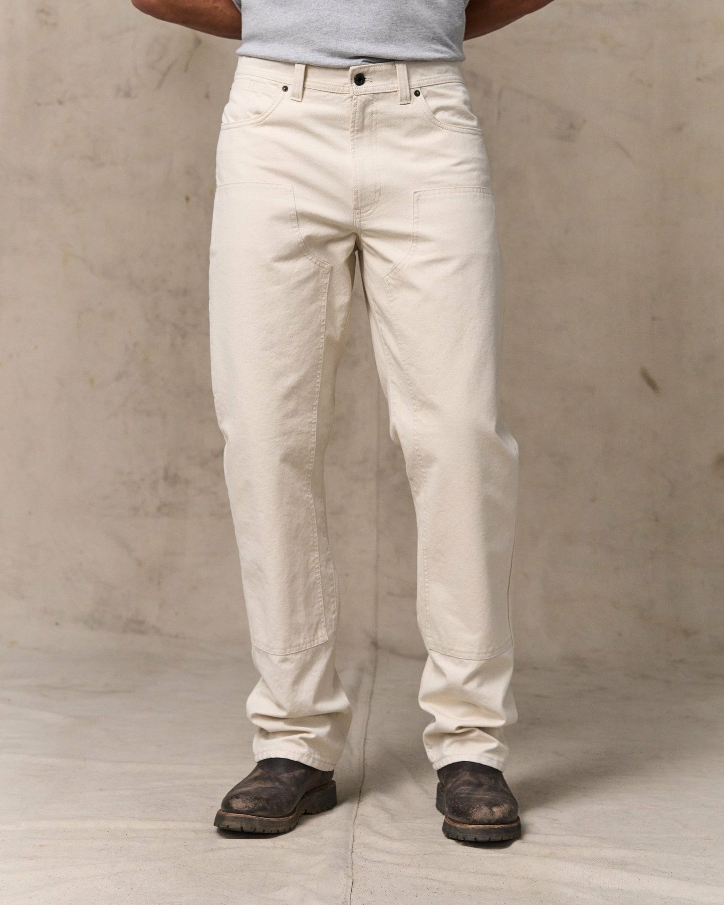 Filson Men Dry Tin Double Front Pants - Natural Seed