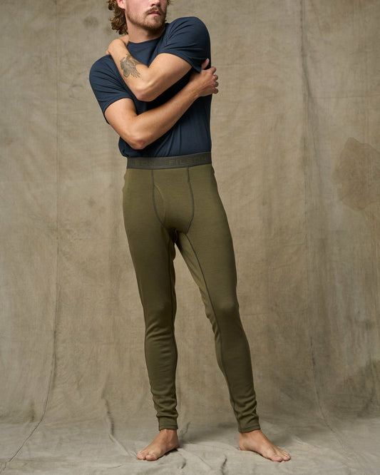 Filson Men 400g Merino Wool Bottoms - Dark Olive