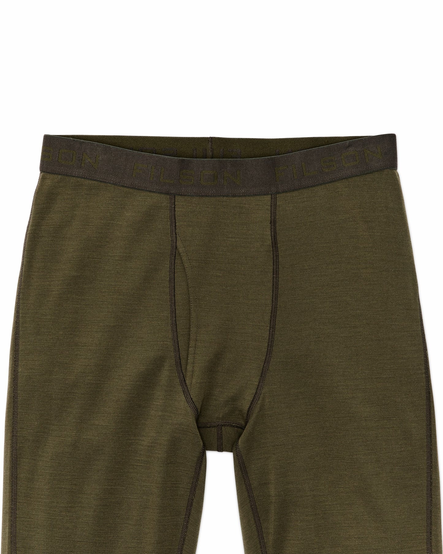 Filson Men 400g Merino Wool Bottoms - Dark Olive