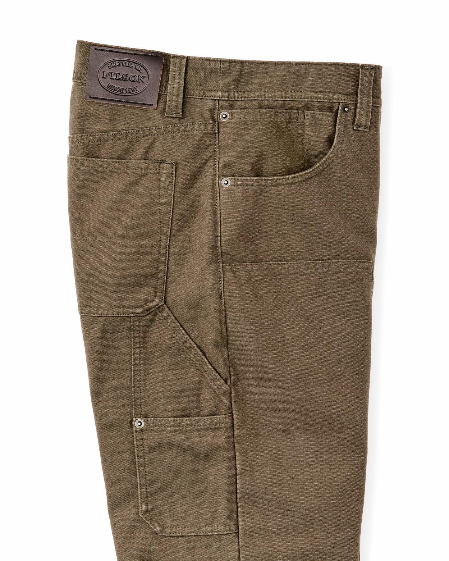 Filson Men Dry Tin Double Front Pants - Marsh Olive