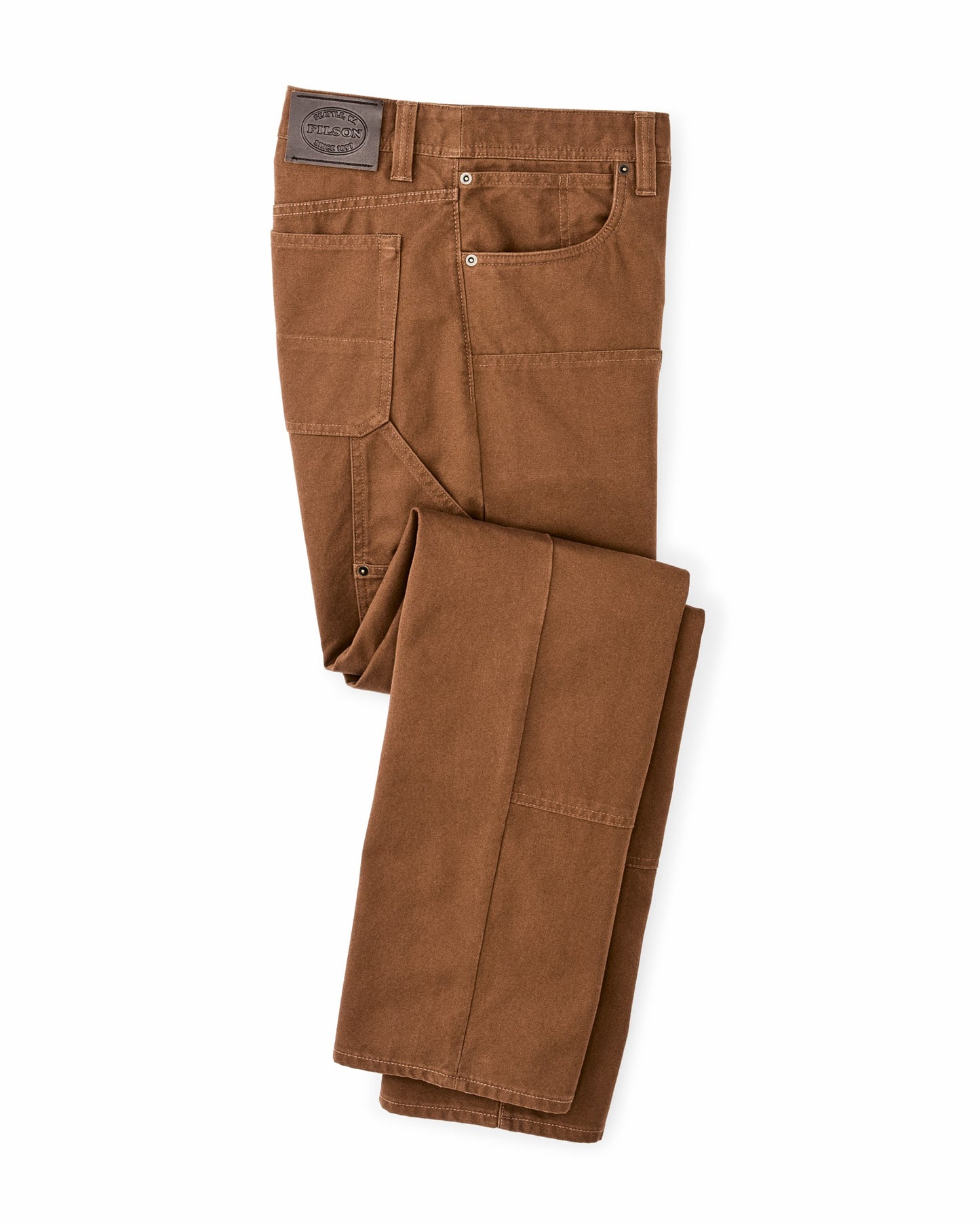 Filson Men Dry Tin Double Front Pants - Whiskey
