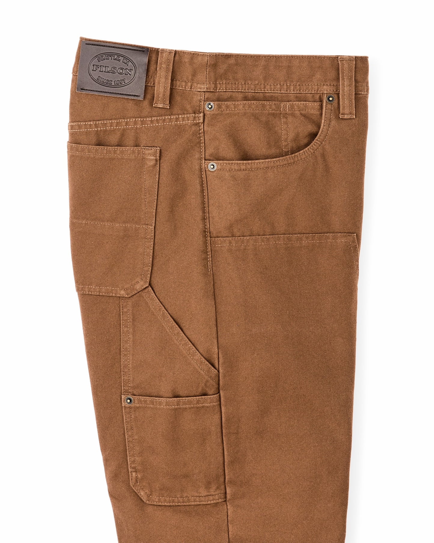 Filson Men Dry Tin Double Front Pants - Whiskey