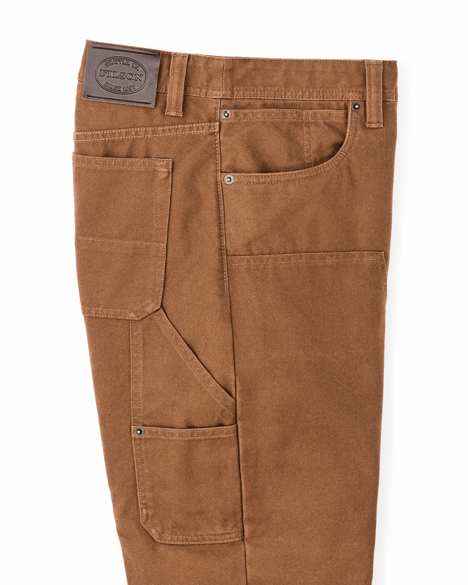 Filson Men Dry Tin Double Front Pants - Whiskey